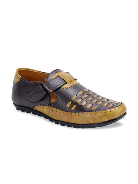 

AVAENS Men Brown Shoe-Style Sandals