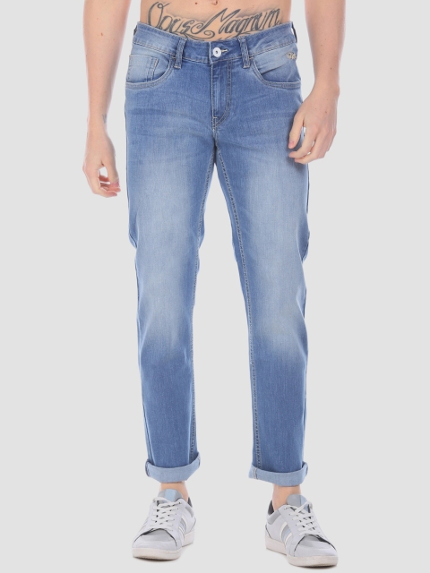 

Flying Machine Men Blue Slim Fit Low-Rise Mildly Distressed Jeans