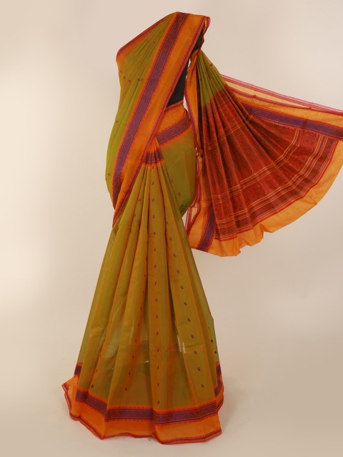 

Pothys Green Woven Design Silk Cotton Saree