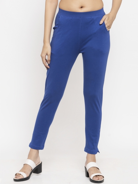 

NEUDIS Women Blue Solid Skinny Fit Treggings