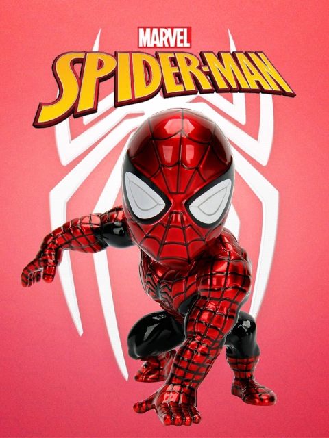 

Jada Toys Kids Red & Black Diecast Metal Superior Spiderman Action Figure