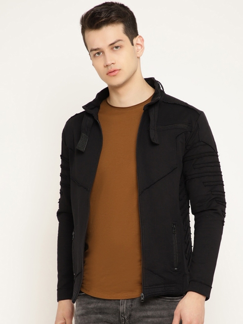 

PUNK Men Black Solid Sweatshirt