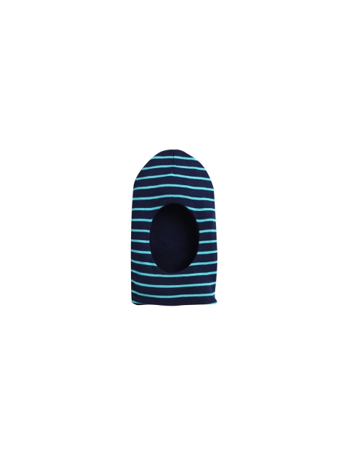 

BUMZEE Kids Navy Blue Striped Monkey Cap