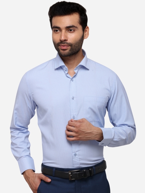

Greenfibre Men Blue Regular Fit Solid Formal Shirt