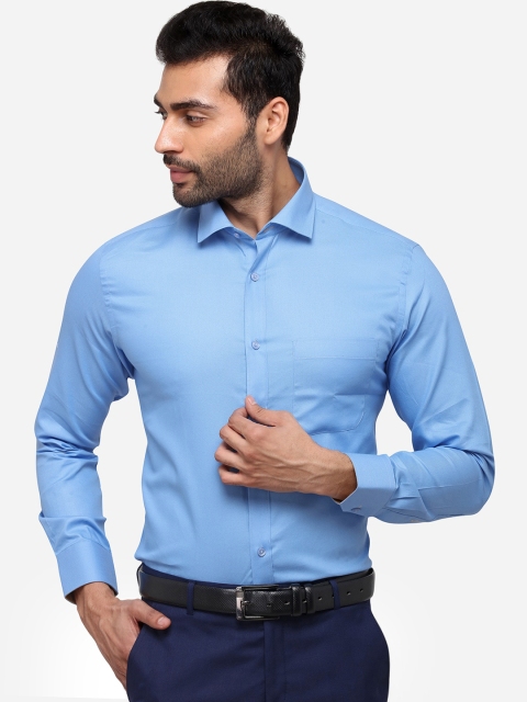 

Greenfibre Men Blue Slim Fit Solid Formal Shirt