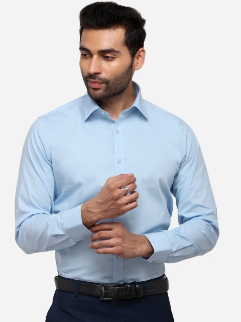 

Greenfibre Men Blue Slim Fit Solid Formal Shirt