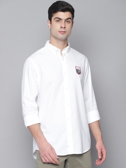

GANT Men White Regular Fit Solid Casual Shirt