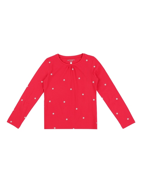 

Pantaloons Junior Girls Red Printed Round Neck T-shirt