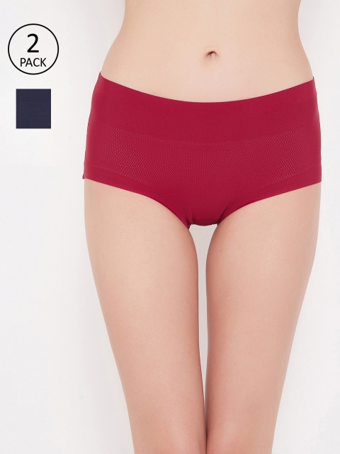 

SECRETS BY ZEROKAATA Women Pack Of 2 Assorted Mid-Rise Hipster Briefs SZPTY6010A