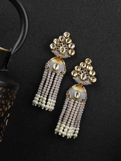 

Priyaasi Grey Contemporary Jhumkas