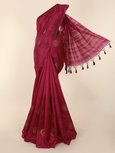 

Pothys Purple Checked Saree