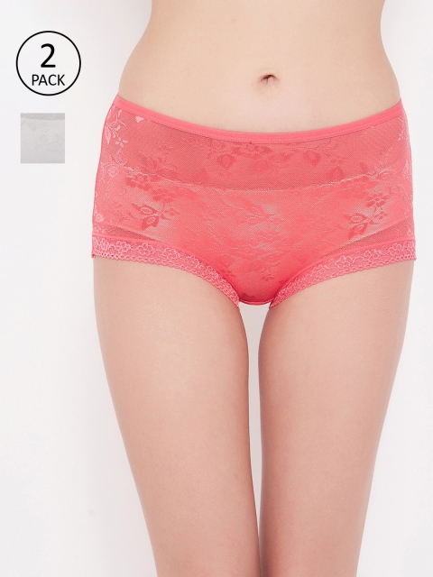 

SECRETS BY ZEROKAATA Women Pack Of 2 Assorted Mid-Rise Hipster Briefs SZPTY8807