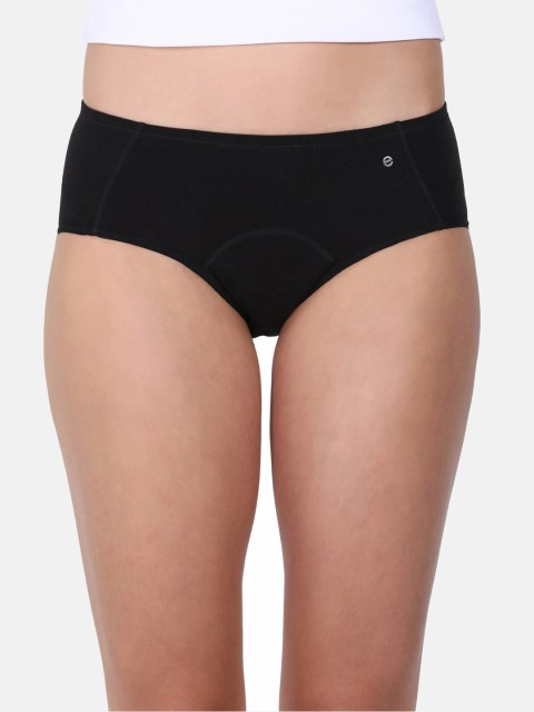 

Enamor Women Black Solid Leak-Proof Period Briefs EU1HPPP11BLKL
