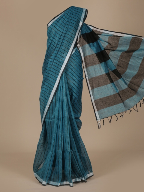 

Pothys Blue Checked Saree