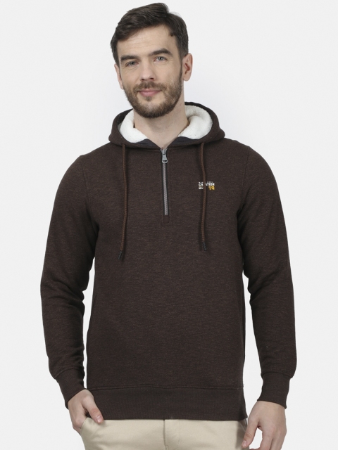 

Monte Carlo Men Brown Solid Hooded Sweatshirt