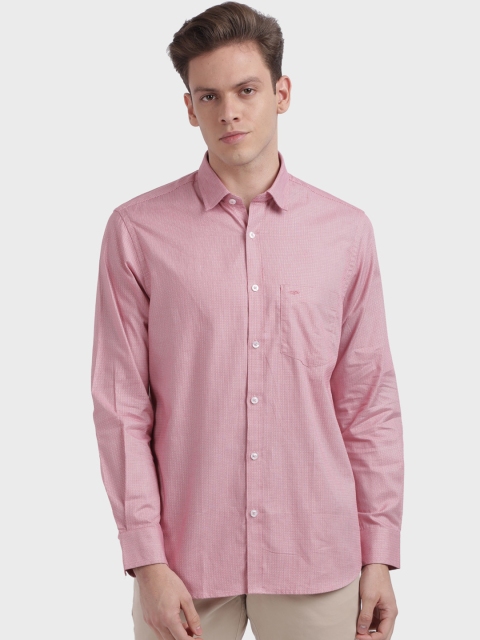

ColorPlus Men Red Self Design Casual Shirt