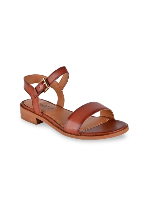 

Hydes N Hues Women Brown Solid Leather Comfort Heels