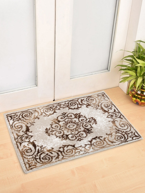 

SPACES Grey & Brown Printed 1450 GSM Doormat