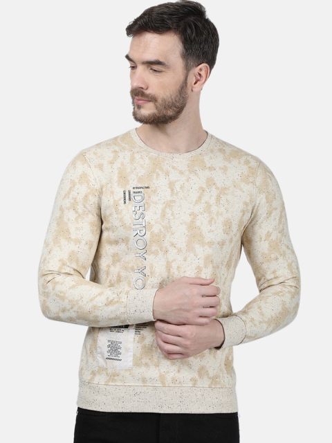 

Monte Carlo Men Beige Printed Sweatshirt
