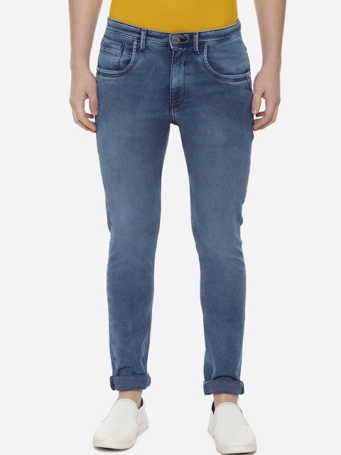 

V Dot Men Blue Skinny Fit Mid-Rise Clean Look Jeans