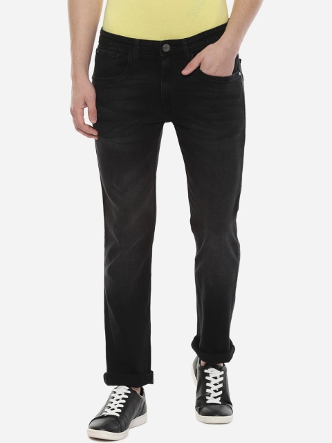 

V Dot Men Black Slim Fit Mid-Rise Clean Look Jeans