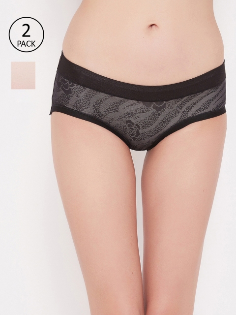 

SECRETS BY ZEROKAATA Women Pack of 2 Assorted Hipster Briefs SZPTY263