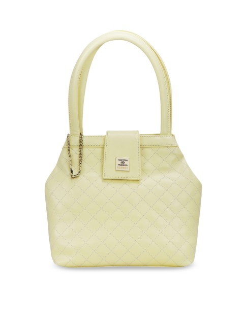 

ESBEDA Yellow Solid Handheld Bag
