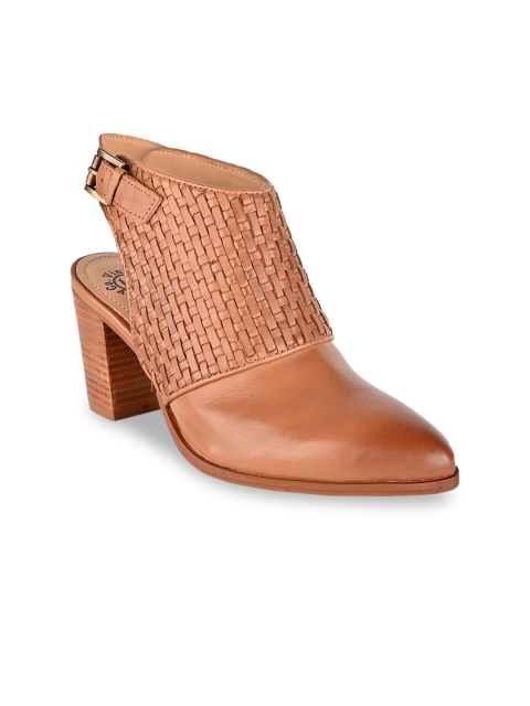 

Hydes N Hues Women Brown Solid Leather Block Heels