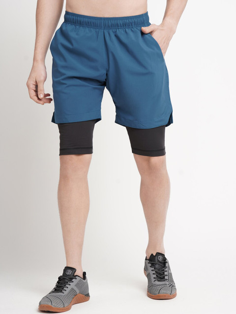 

Cultsport Men Blue Solid High-Octane Running Shorts