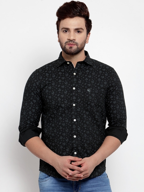 

Cantabil Men Green Slim Fit Printed Casual Shirt