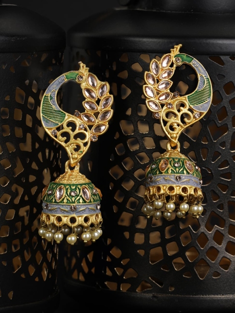 Priyaasi Multicoloured Contemporary Jhumkas, Multi