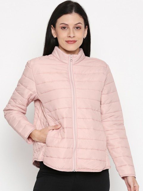 

Honey by Pantaloons Women Pink Solid Padded Jacket