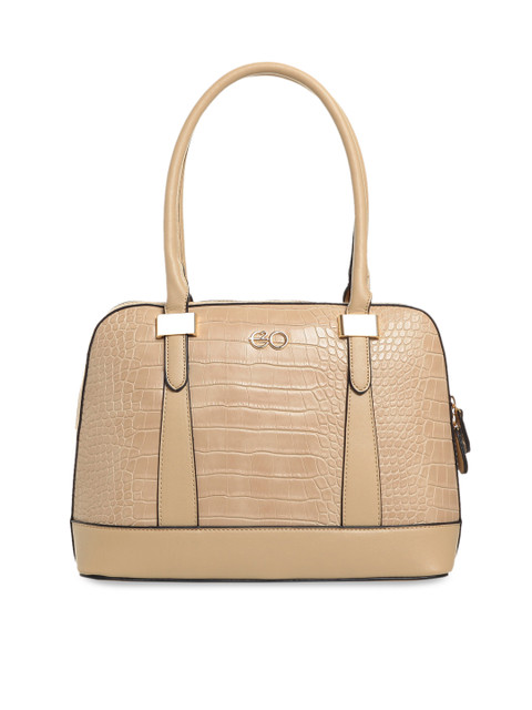 

E2O Beige Textured Shoulder Bag