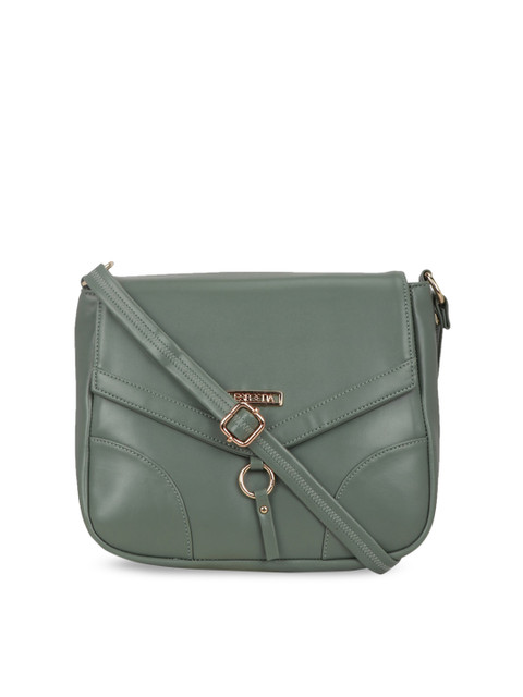 

ESBEDA Olive Green Solid Sling Bag