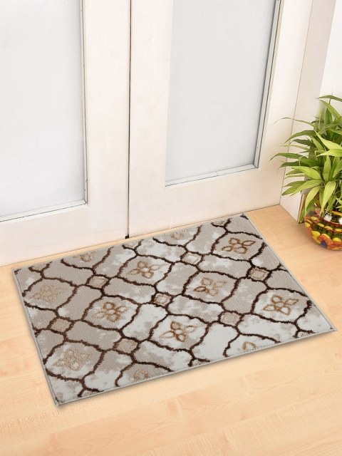 

SPACES Grey & Brown Printed 1450 GSM Doormat