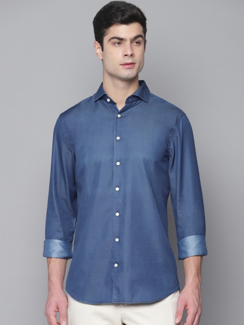 

GANT Men Blue Regular Fit Solid Casual Shirt