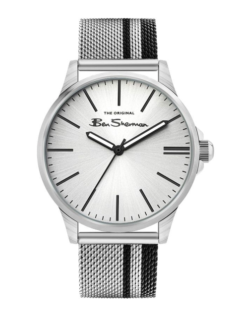 

BEN SHERMAN Men Silver-Toned Analogue Watch