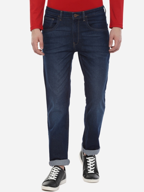 

V Dot Men Navy Blue Slim Fit Mid-Rise Clean Look Jeans