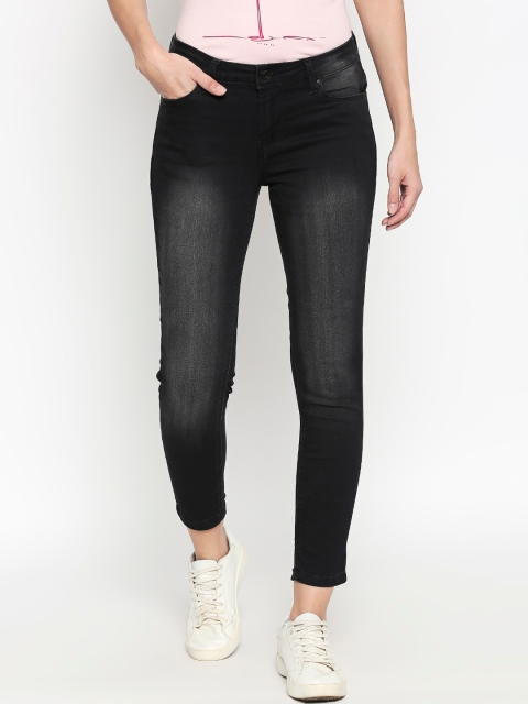 

People Women Black Flared Fit Jeans