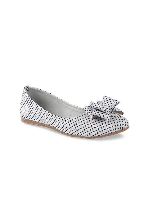 

Shoetopia Women Grey Printed Ballerinas