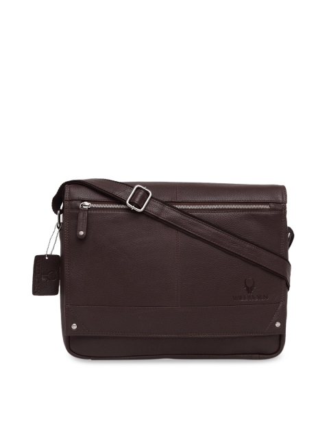 

WildHorn Men Brown Solid Genuine Leather Messenger Bag