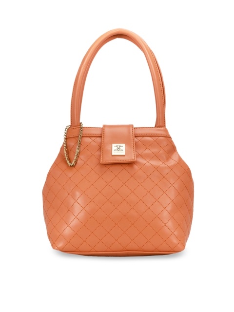 

ESBEDA Orange Self Design Shoulder Bag