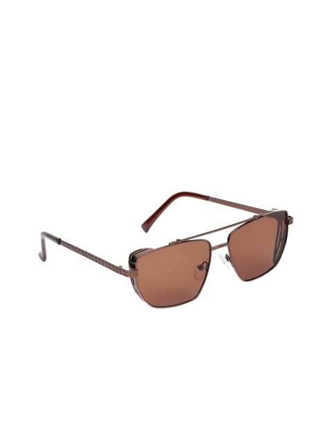 

Bellofox Unisex Brown Regular Lens Aviator Sunglasses BS1683
