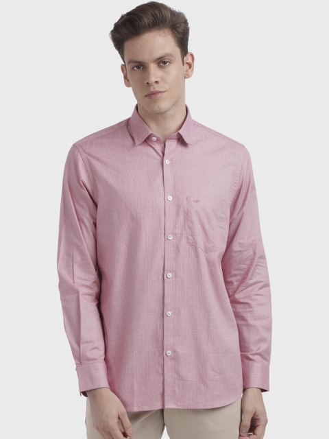

ColorPlus Men Red Self Design Casual Shirt