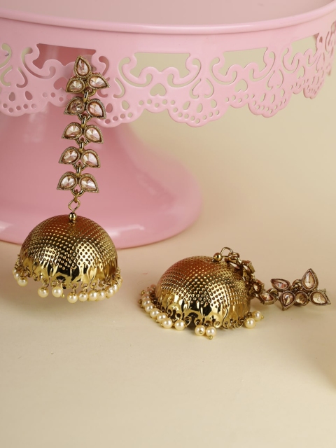 

Priyaasi Gold-Toned Contemporary Jhumkas