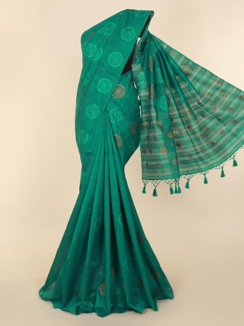 

Pothys Green Woven Design Saree