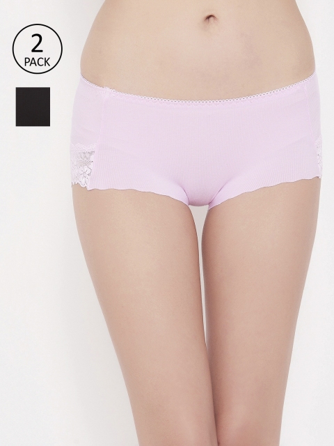 

SECRETS BY ZEROKAATA Women Pack Of 2 Assorted Mid-Rise Hipster Briefs SZPTY695A