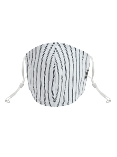 

Kazo Women White & Blue Striped 2-Ply Reusable Face Masks