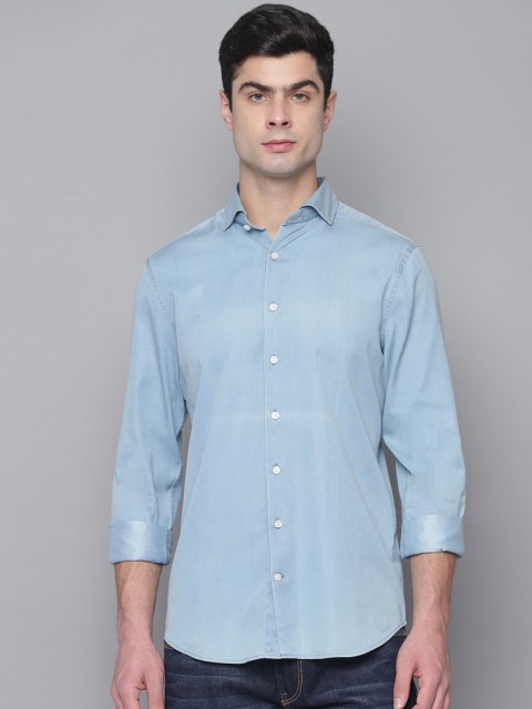 

GANT Men Blue Regular Fit Solid Casual Shirt