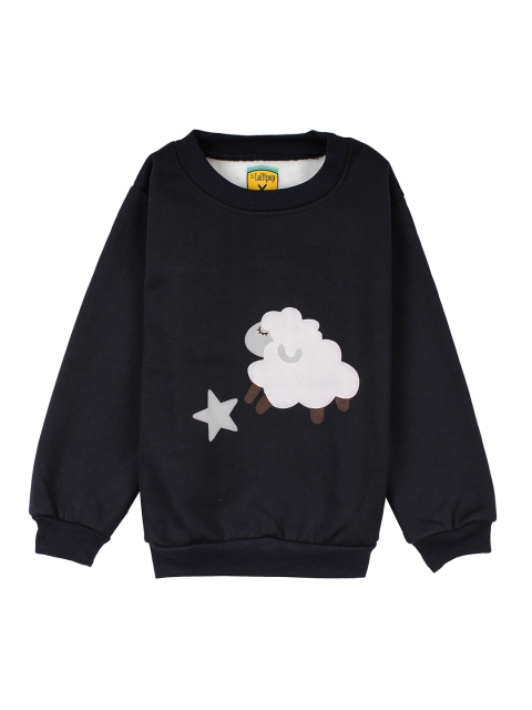 

Lil Lollipop Kids Black Printed Sweatshirt